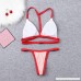 QBQCBB Two Piece Swimwear for Womens Triangle Thong Bikini Push-Up Padded Bra Swimsuit Pink B07M5C4463
